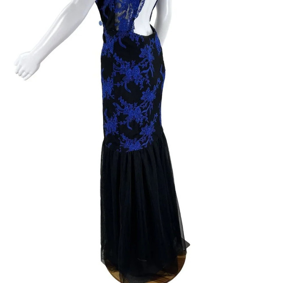 Adrianna Papell Hailey 4 Mermaid Backless Prom Dress Sequin Formal HOCO Gown - Picture 7 of 16